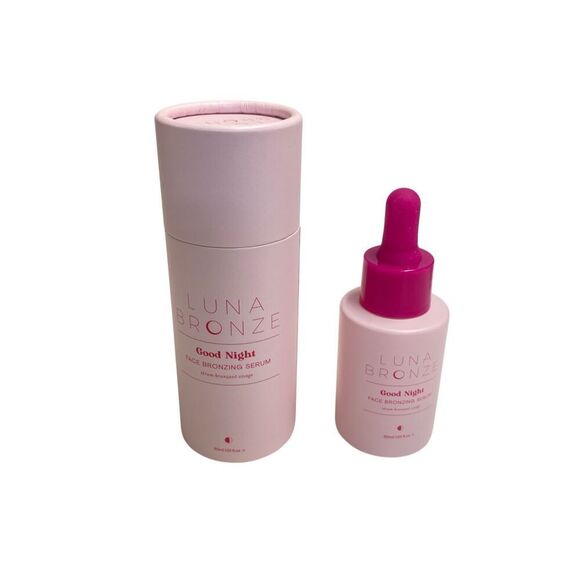 Luna Bronze Good Night Face Bronzing Serum (1 oz / 30 mL) New Unsealed - Picture 1 of 1